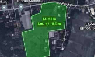 disewakan tanah komersil 2 hektar bantargebang bekasi