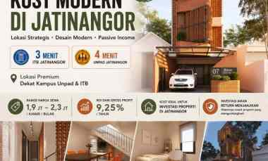 investasi kosan dekat unpad 8 kamar full furnish