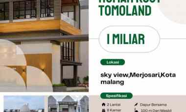 investasi rumah kost 8 kamar dekat kampus ub malang 1m