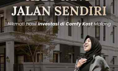 investor merapat kost full furnish 8 kamar 1 m