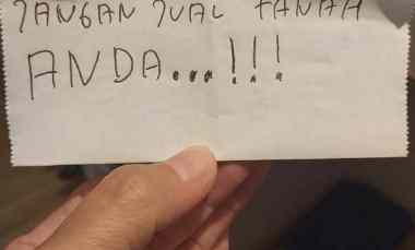 Jangan Jual Tanah Anda