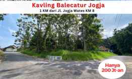 Jl. Jogja Wates KM 8, Dijual Tanah Murah Balecatur
