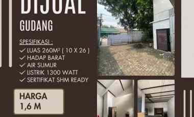 jual gudang di woltermonginsidi semaramg