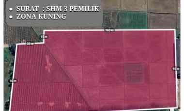 Jual Lahan Zona Kuning untuk Gudang / Perumahan