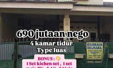 Jual Murah Bebas Banjir Type Luas Harga Nego