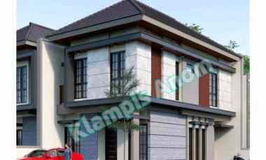 jual rumah modern kontemporer di jln utama wisma mukti