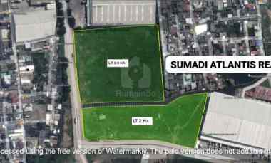 jual sewa tanah 2 hektar marunda bekasi