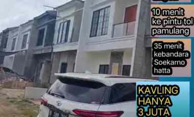 kavling dalam cluster lokasi seberang rsud pamulang