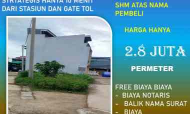 Tanah Dijual di Jalan kali baru pondok aren tangerang selatan