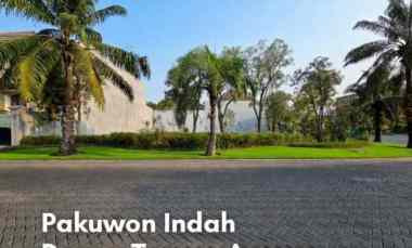 kavling pakuwon indah luar cluster depan taman angsa