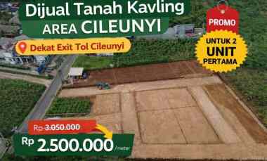 kavling premium dekat exit tol cileunyi