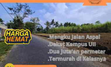kavling strategis hanya 3km ke uii di sukoharjo sleman