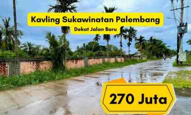 kavling sukawinatan siap bangun strategis palembang