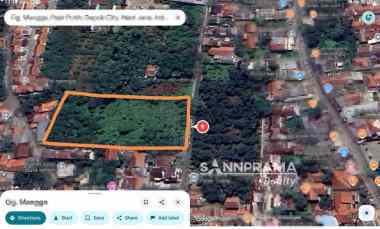 Lahan Emas 4.738M2 di Pasir Putih Sawangan - Tanah Datar