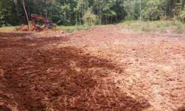 luas tanah 2377m jual borongan wa telp