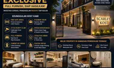 miliki kos eksklusif 3 menit itb full furnish