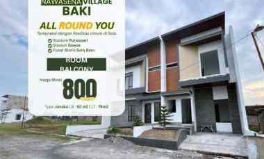 perumahan 2 lantai 4kt dekat stasiun purwosari solo