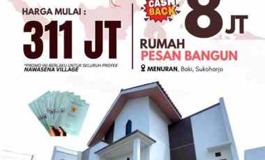 perumahan 300 jt an di menuran baki sukoharjo