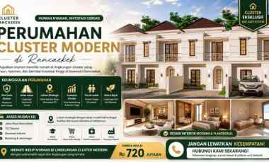 perumahan cluster modern di rancaekek