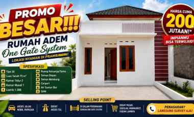 Promo Terbatas Rumah 200 Jutaan