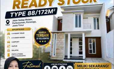 Ready Stock Rumah 2 lantai Syariah Ponorogo