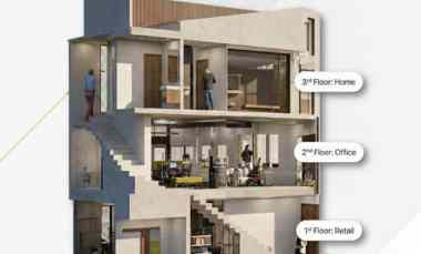 rukonpremium 3 lantai di kawasan kota mandiri cinity