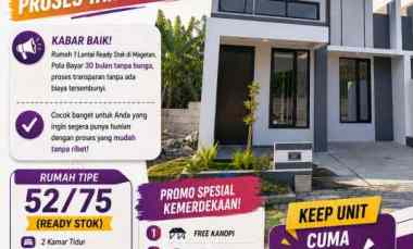 rumah 1 lantai magetan pola bayar 30 bulan tanpa bunga