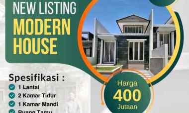 Rumah 1 Lantai Modern Minimalis dekat Jatim Park Batu