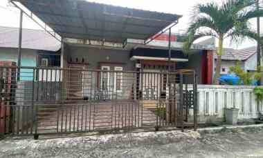 rumah 2 lantai dijual jl taman karya panam type 45