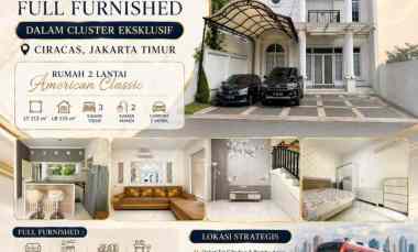 rumah 2 lantai full furnished di ciracas jakarta timur