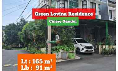 rumah 2 lantai green lovina residence cinere depok
