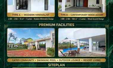 rumah 2 lantai konsep resort 5jt all in full furnished