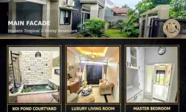 rumah 2 lantai lb 400m lt 210m strategis