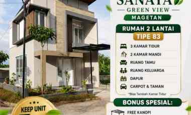 Rumah 2 Lantai Magetan Diskon 45 jt, Perumahan Syariah