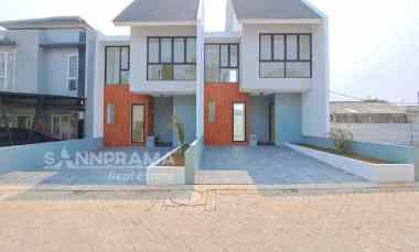 rumah 2 lantai minimalis di cluster dekat stasiun bima