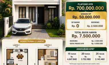 Rumah 2 Lantai Shanaya Bintang Residence Karawang