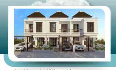 rumah 2 lantai view gunung kota batu di karangploso