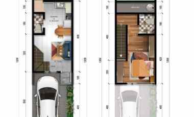 gambar rumah 2 lantai view kota deket fasilitas kota mandiri