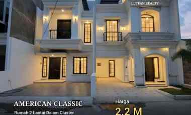 rumah american classic dalam cluster dekat taman kota