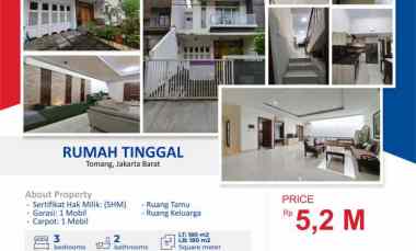 rumah bagus shm tomang jakarta barat