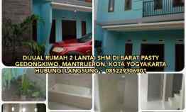 Dijual Rumah 2 lantai di Barat Pasty Gedongkiwo Mantrijeron Yogyakarta