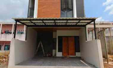 rumah baru design scandinavian di bambu apus jaktim