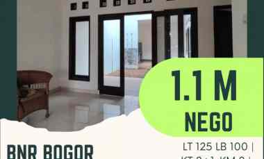 rumah bogor bnr minimalis cakep siap huni