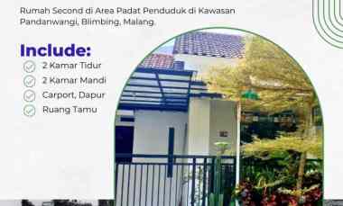 Rumah Cantik Pekarangan Luas di Pandanwangi