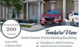 Promo Rumah Murah 200 Jutaan dekat Exit Tol Pakis Temboro View Malang