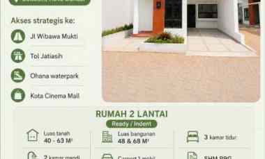 rumah cluster exclusive dekat tol jatiasih bekasi