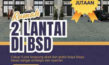 rumah dijual 800 jutaan tanpa dp di bsd bintaro