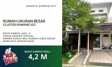rumah dijual cepat cluster shinano jakarta garden city