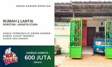 rumah dijual cepat green garden rorotan jakarta utara