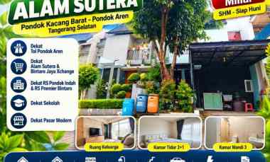 Rumah Dijual dekat Alam Sutera LT 81m LB 100m SHM